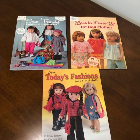 Sewing Books For 18-Inch Doll Clothes Bundle of 3 Pre-Owned - Picture 1 of 16